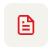 Red document icon outlined on an off-white rounded square background.