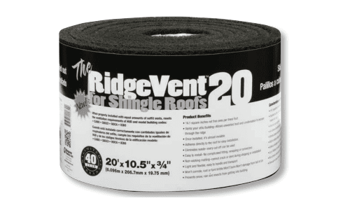 Fire-resistant ridge vents for shingle roofs