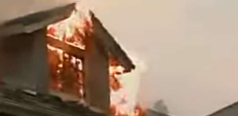 Photo of a burning house - Fireproofing your home