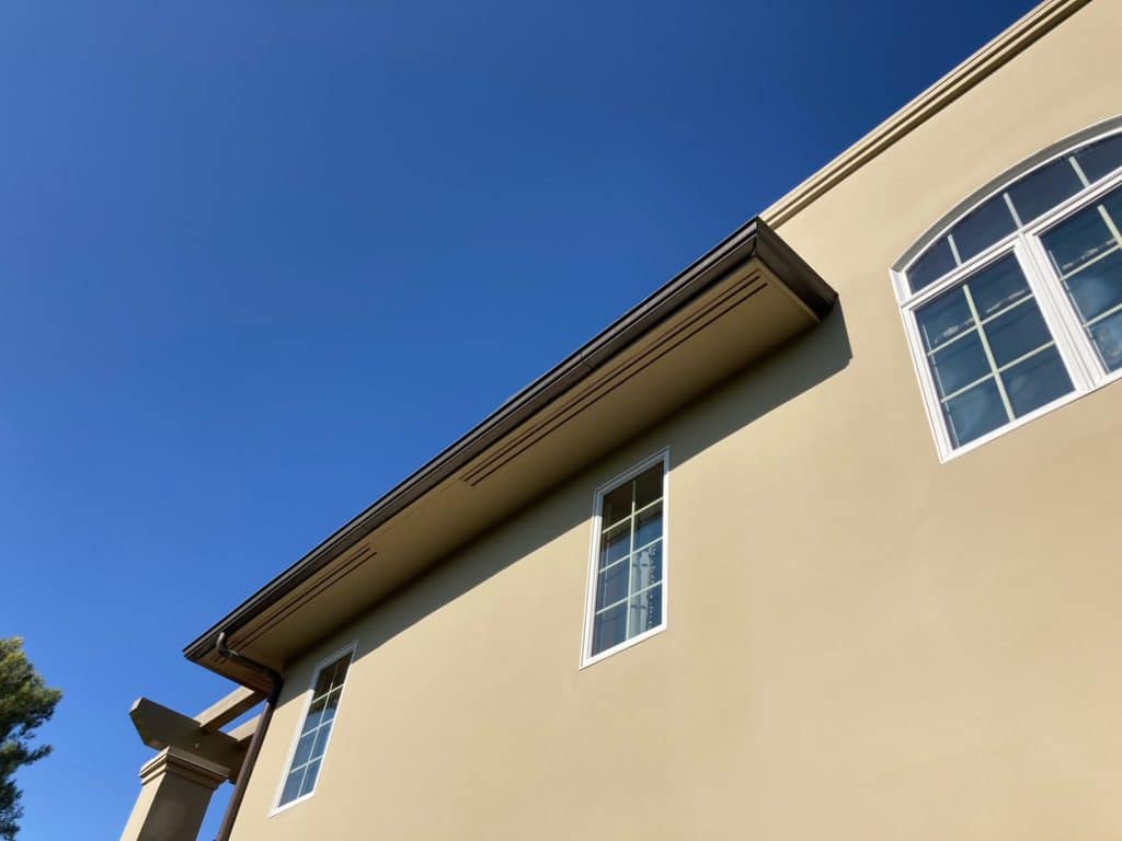 Fire-resistant soffit vent in California home