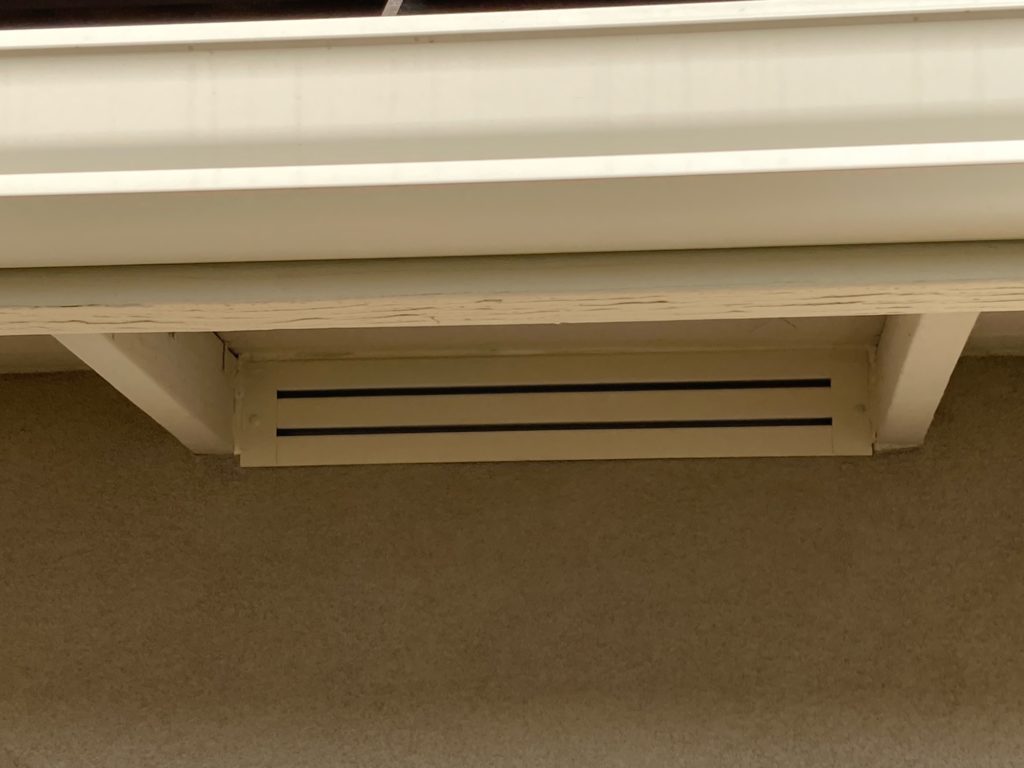 Fire-resistant under eave vent in California